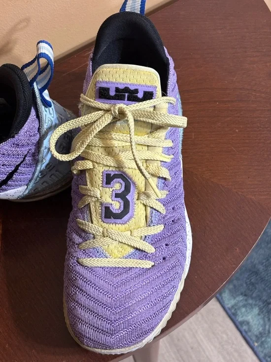 Nike LeBron 23 Purple Yellow Sneakers Size 8 - Picture 4 of 11
